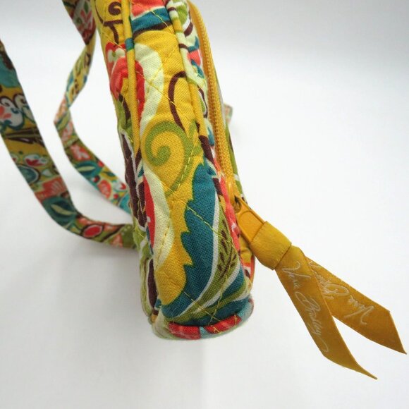 Vera Bradley Purse Provencal Crossbody Bag Yellow Quilted Built In Wallet - Picture 5 of 9
